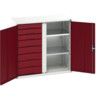 Verso PPE Cupboard, 2 Doors, Red, 1000 x 1050 x 550mm thumbnail-0