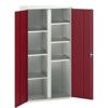 Verso PPE Cupboard, 2 Doors, Red, 2000 x 1050 x 550mm thumbnail-0