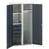 Verso PPE Cupboard, 2 Doors, Anthracite Grey, 2000 x 1050 x 550mm thumbnail-0