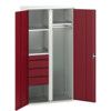 Verso PPE Cupboard, 2 Doors, Red, 2000 x 1050 x 550mm thumbnail-0