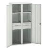 Verso PPE Cupboard, 2 Doors, Light Grey, 2000 x 1050 x 550mm thumbnail-0