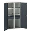 Verso PPE Cupboard, 2 Doors, Anthracite Grey, 2000 x 1050 x 550mm thumbnail-0