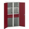 Verso PPE Cupboard, 2 Doors, Red, 2000 x 1050 x 550mm thumbnail-0