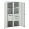 Verso PPE Cupboard, 2 Doors, Light Grey, 2000 x 1050 x 550mm thumbnail-0