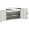 Verso Kitted Cupboard, 2 Doors, Light Grey, 1000 x 1300 x 550mm thumbnail-0