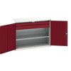 Verso Kitted Cupboard, 2 Doors, Red, 1000 x 1300 x 550mm thumbnail-0