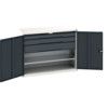 Verso Kitted Cupboard, 2 Doors, Anthracite Grey, 1000 x 1300 x 550mm thumbnail-0