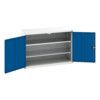 Verso Storage Cabinet, 2 Doors, Blue, 900 x 1300 x 550mm thumbnail-0