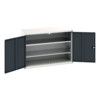 Verso Storage Cabinet, 2 Doors, Anthracite Grey, 900 x 1300 x 550mm thumbnail-0