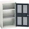 Verso Storage Cabinet, Single Ventilated Door, Anthracite Grey, 900 x 525 x 350mm thumbnail-0