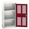 Verso Storage Cabinet, Single Ventilated Door, Red, 1000 x 525 x 350mm thumbnail-0