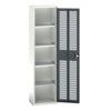 Verso Storage Cabinet, Single Ventilated Door, Anthracite Grey, 2000 x 525 x 350mm thumbnail-0