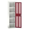 Verso Storage Cabinet, Single Ventilated Door, Red, 2000 x 525 x 350mm thumbnail-0