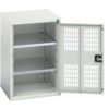 Verso Storage Cabinet, Single Ventilated Door, Light Grey, 800 x 525 x 550mm thumbnail-0