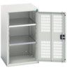 Verso Storage Cabinet, Single Ventilated Door, Light Grey, 900 x 525 x 550mm thumbnail-0