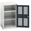 Verso Storage Cabinet, Single Ventilated Door, Anthracite Grey, 900 x 525 x 550mm thumbnail-0