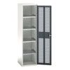 Verso Storage Cabinet, Single Ventilated Door, Anthracite Grey, 2000 x 525 x 550mm thumbnail-0