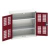 Verso Storage Cabinet, 2 Ventilated Doors, Red, 800 x 800 x 350mm thumbnail-0