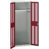 Verso PPE Cupboard, 2 Ventilated Doors, Red, 2000 x 800 x 550mm thumbnail-0