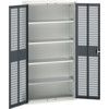 Verso Storage Cabinet, 2 Ventilated Doors, Anthracite Grey, 2000 x 1050 x 350mm thumbnail-0