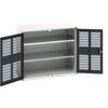 Verso Storage Cabinet, 2 Ventilated Doors, Anthracite Grey, 900 x 1050 x 550mm thumbnail-0