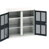 Verso PPE Cupboard, 2 Ventilated Doors, Anthracite Grey, 1000 x 1050 x 550mm thumbnail-0