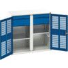 Verso PPE Cupboard, 2 Ventilated Doors, Blue, 1000 x 1050 x 550mm thumbnail-0