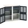 Verso PPE Cupboard, 2 Ventilated Doors, Anthracite Grey, 1000 x 1050 x 550mm thumbnail-0