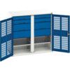 Verso PPE Cupboard, 2 Ventilated Doors, Blue, 1000 x 1050 x 550mm thumbnail-0