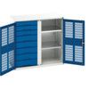 Verso PPE Cupboard, 2 Ventilated Doors, Blue, 1000 x 1050 x 550mm thumbnail-0