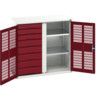 Verso PPE Cupboard, 2 Ventilated Doors, Red, 1000 x 1050 x 550mm thumbnail-0