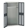 Verso PPE Cupboard, 2 Ventilated Doors, Anthracite Grey, 2000 x 1050 x 550mm thumbnail-0