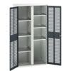 Verso PPE Cupboard, 2 Ventilated Doors, Anthracite Grey, 2000 x 1050 x 550mm thumbnail-0