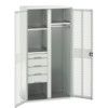 Verso PPE Cupboard, 2 Doors, Light Grey, 2000 x 1050 x 550mm thumbnail-0