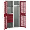 Verso PPE Cupboard, 2 Doors, Red, 2000 x 1050 x 550mm thumbnail-0