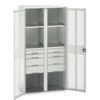 Verso PPE Cupboard, 2 Doors, Light Grey, 2000 x 1050 x 550mm thumbnail-0