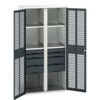 Verso PPE Cupboard, 2 Doors, Anthracite Grey, 2000 x 1050 x 550mm thumbnail-0