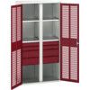 Verso PPE Cupboard, 2 Doors, Red, 2000 x 1050 x 550mm thumbnail-0