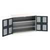 Verso Storage Cabinet, 2 Ventilated Doors, Anthracite Grey, 900 x 1300 x 550mm thumbnail-0