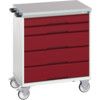 VERSO MOBILE 5 DRAWER CABINET 800x550x980 W/ LINO WORKTOP thumbnail-0