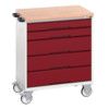 VERSO MOBILE 5 DRAWER CABINET 800x600x980 W/ MPX WORKTOP thumbnail-0