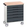 VERSO MOBILE 6 DRAWER CABINET 800x600x980 W/ MPX WORKTOP thumbnail-0