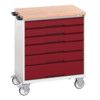 VERSO MOBILE 6 DRAWER CABINET 800x600x980 W/ MPX WORKTOP thumbnail-0