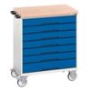 VERSO MOBILE 7 DRAWER CABINET 800x550x980 W/ MPX WORKTOP thumbnail-0