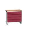 VERSO MOBILE DRAWER CABINET 1050x600x980 W/ 5 DRAWERS MPX WORKTOP thumbnail-0