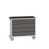 Verso Mobile Storage Cabinet, 5 Drawers, Anthracite Grey/Light Grey, 965 x 1050 x 550mm thumbnail-0