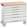 VERSO MOBILE DRAWER CABINET 1050x600x980 W/ 6 DRAWERS MPX WORKTOP thumbnail-0