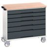 VERSO MOBILE DRAWER CABINET 1050x600x980 W/ 6 DRAWERS MPX WORKTOP thumbnail-0