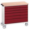 VERSO MOBILE DRAWER CABINET 1050x600x980 W/ 6 DRAWERS MPX WORKTOP thumbnail-0