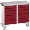 Verso Maintenance Trolley 1050x600x980mm With 10 Drawers - Lino Worktop thumbnail-0